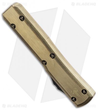 Marfione Custom Ultratech Spartan OTF Knife Brass (Mirror Polish)