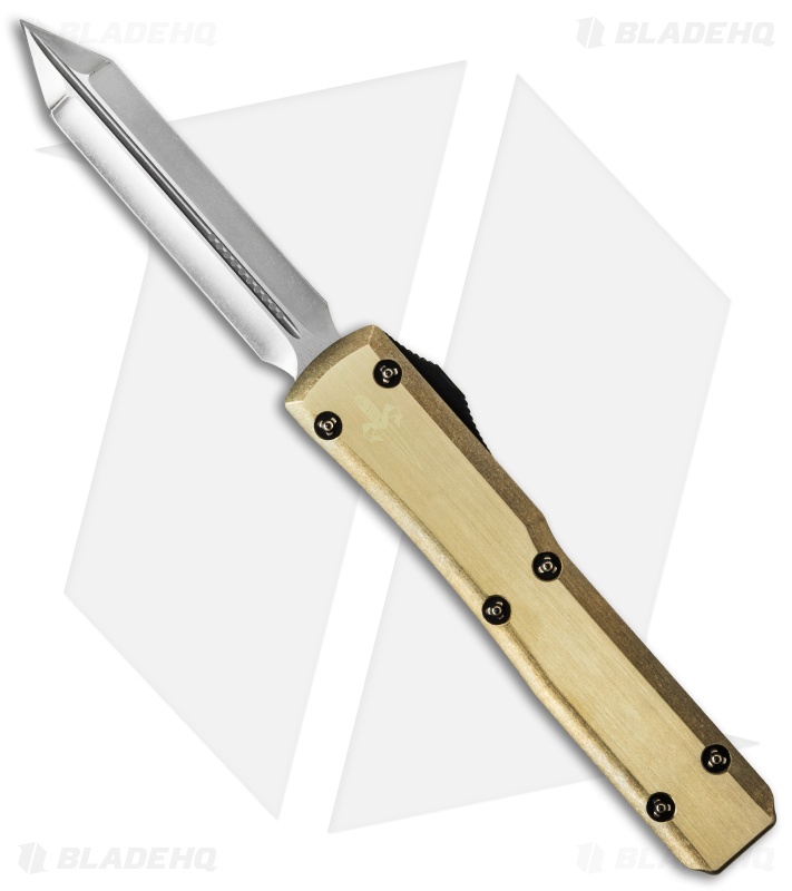 Marfione Custom Ultratech Spartan OTF Knife Brass (Tri-Tone Stonewash)