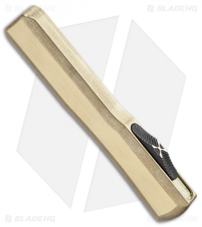 Marfione Custom Ultratech Spartan OTF Knife Brass (Mirror Polish)