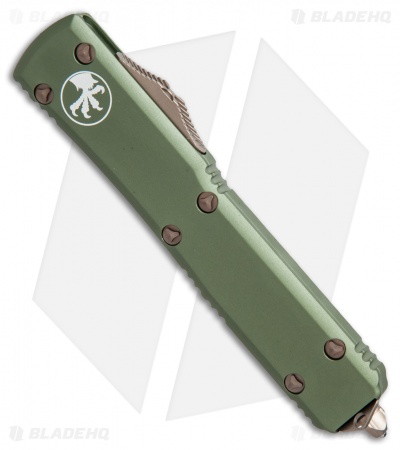 Microtech Ultratech S/E OTF Automatic Knife OD Green CC (3.4" Bronze) 121-13OD