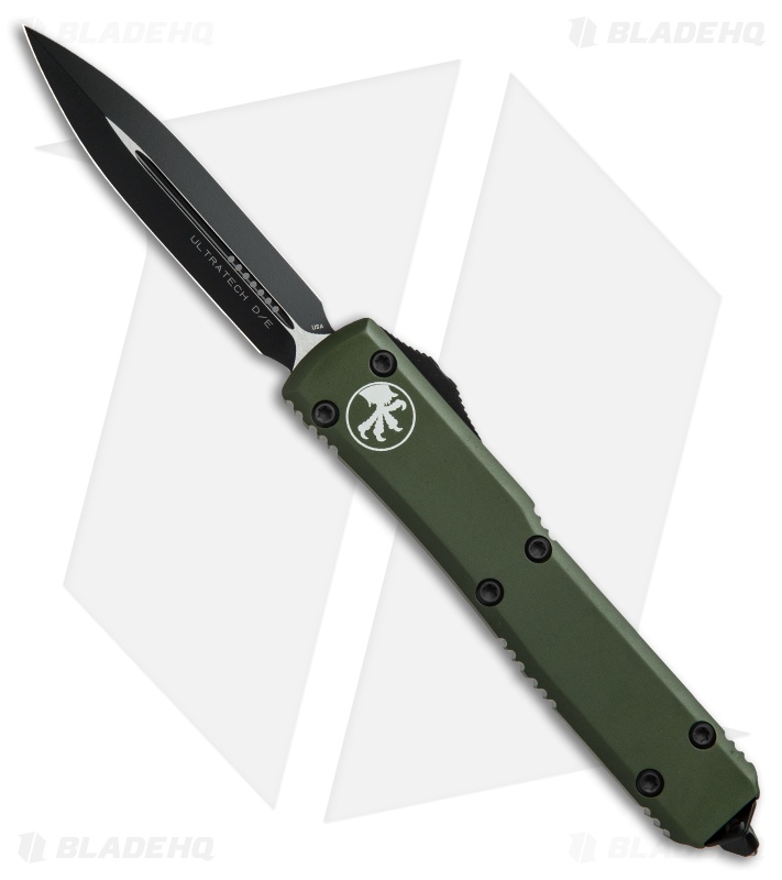 Microtech Ultratech D/E OTF Automatic Knife OD Green (3.4" Black) 122-1OD
