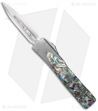 Microtech Marfione Custom UT-10 D/E OTF Knife Abalone (3.5" Mirror Polish)