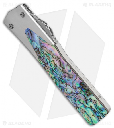 Microtech Marfione Custom UT-10 D/E OTF Knife Abalone (3.5" Mirror Polish)