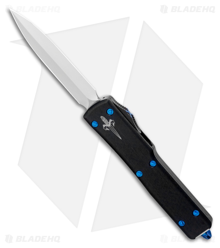 Microtech Marfione Custom UTX-70 Knife D/A Dagger Automatic Blue Ti (Satin)