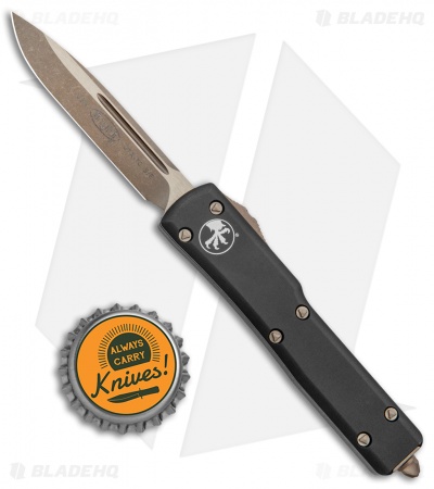 Microtech Signature Series UTX-70 S/E OTF Automatic Knife (2.4" Bronze)