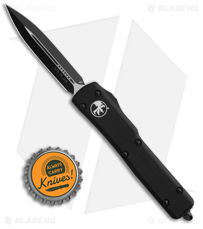 Microtech UTX-70 D/A OTF D/E Tactical Automatic Knife (2.41" Black)