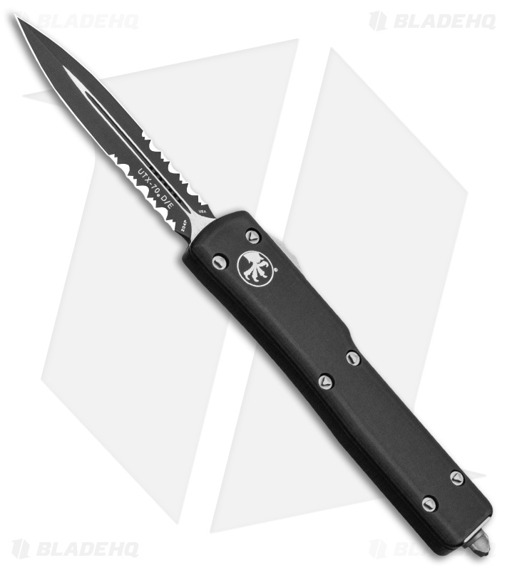 Microtech UTX-70 D/E OTF Automatic Knife CC (2.4" Black Serr)