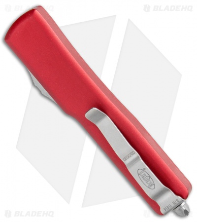 Microtech UTX-70 D/A OTF S/E Automatic Knife Red (2.4" Stonewash)
