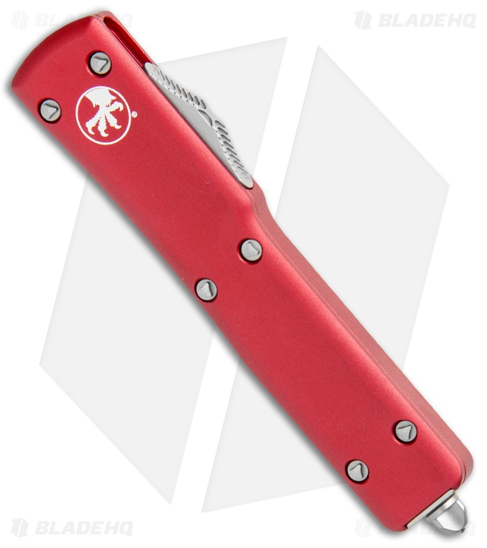 Microtech UTX-70 D/A OTF S/E Automatic Knife Red (2.4" Stonewash)