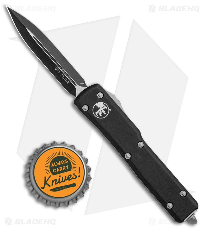 Microtech UTX-70  D/E OTF Automatic Knife CC (2.4" Black) 147-1