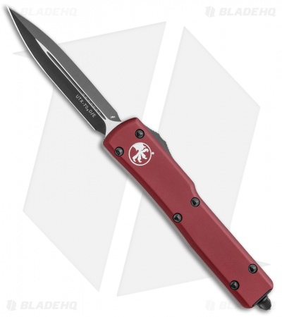 Microtech UTX-70 D/E OTF Automatic Knife Merlot Red (2.4" Black)