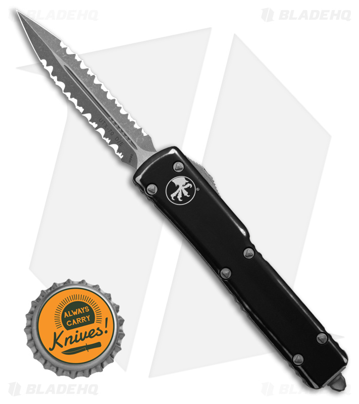Microtech UTX-70 D/E OTF Automatic Knife Distressed Black (2.4 ...