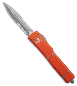 Microtech UTX-70 D/E OTF Automatic Knife Orange (2.4" AP Serr)147-11APOR