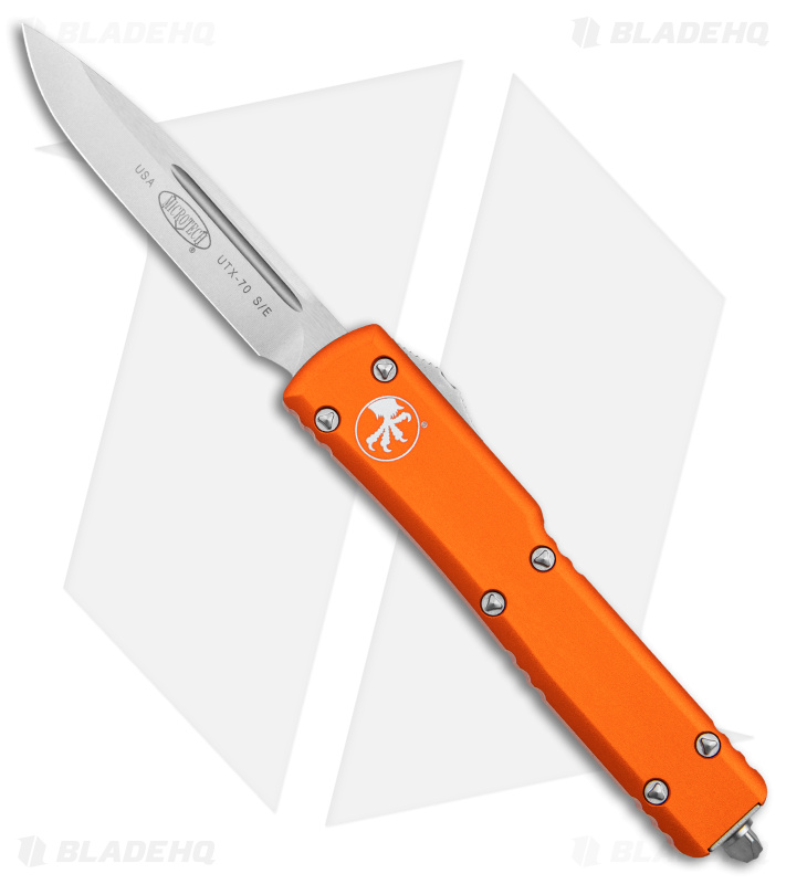 Microtech UTX-70 S/E OTF Automatic Knife Orange (2.4" Stonewash) 148-10OR