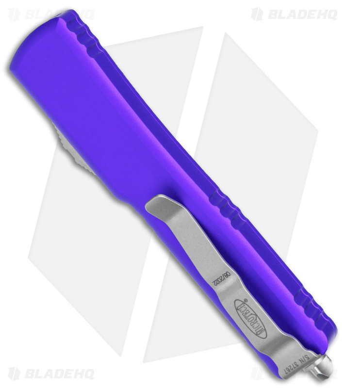 Microtech UTX-70 D/A OTF S/E Auto Purple (Satin) - Blade HQ