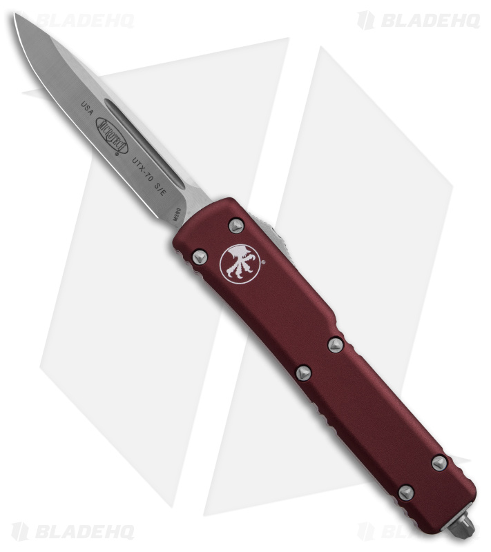 Microtech UTX-70 S/E OTF Knife Maroon 148-4 MR - Blade HQ