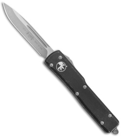 Microtech UTX-70 S/E OTF Automatic Distressed Black (2.4" Stonewash) 148-10DBK