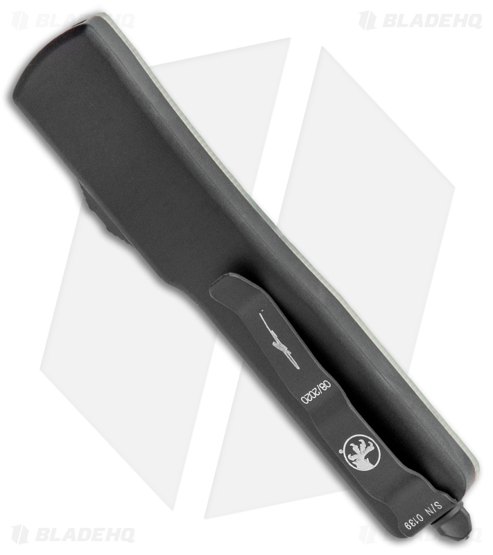 Microtech Signature Series UTX-70 T/E OTF Auto Knife Jade G-10 (2.4" Black)