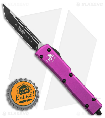 Microtech UTX-70 Tanto OTF Automatic Knife Violet (2.4" Black)