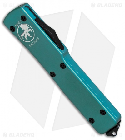 Microtech UTX-70 D/E OTF Automatic Knife Turquoise (2.4" Black Full Ser) 147-3TQ