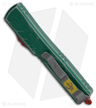 Microtech UTX-70 Warhound OTF Knife Green Bounty Hunter (2.4" Apocalyptic)