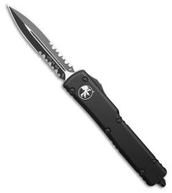 Microtech UTX-70 D/A OTF D/E Tactical Automatic Knife (2.4" Black Serr) 147-2T