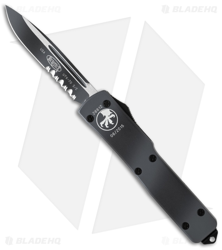 Microtech UTX-70 S/E OTF Automatic Knife (2.4" Urban Camo Serr) 148-2UC