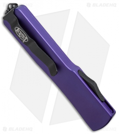 Microtech UTX-70 D/A OTF D/E Automatic Knife Purple (2.4" Black Serr) 147-2PU
