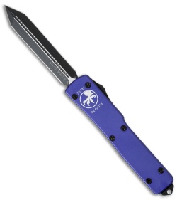 Microtech UTX-70 Spartan OTF Automatic Knife Purple (2.4" Black) 249-1PU