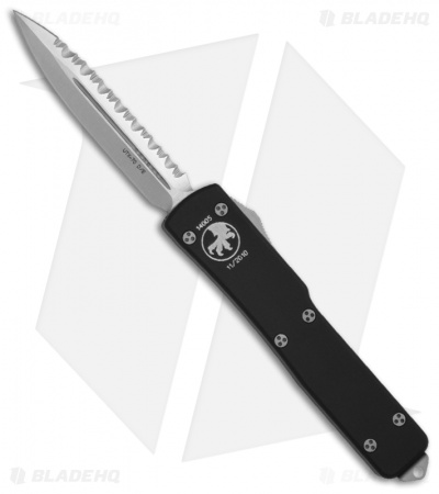 Microtech UTX-70 D/A OTF D/E Automatic Knife (Stonewash Full Serr) 147-12