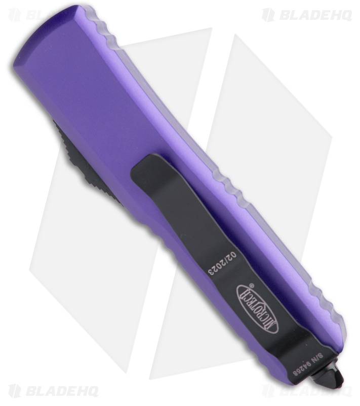 Microtech UTX-85 D/E OTF Automatic Knife Purple Al (Black)