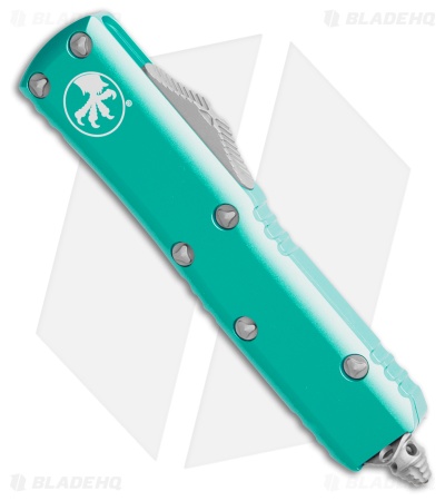Microtech Auto UTX-85 S/E OTF Knife Turquoise Aluminum (3.1" Apocalyptic)