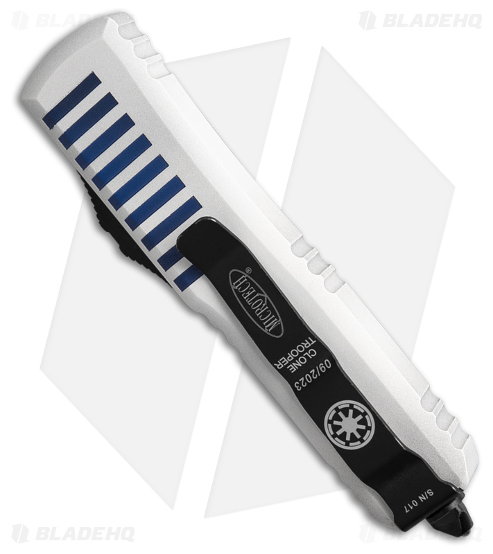 Microtech UTX-85 Clone Trooper D/E OTF Automatic Knife (3.1" White) 232-1CO