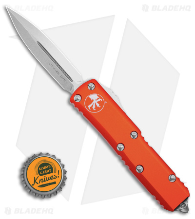 Microtech UTX-85 D/E OTF Auto Knife Orange  (3.125" Stonewash) 232-10 OR