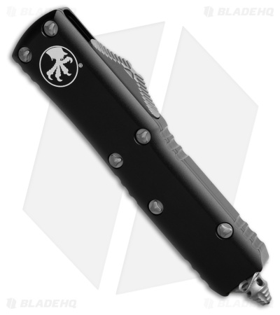 Microtech UTX-85 D/E OTF Automatic Knife Black Aluminum (3.1" Apoc Serr)