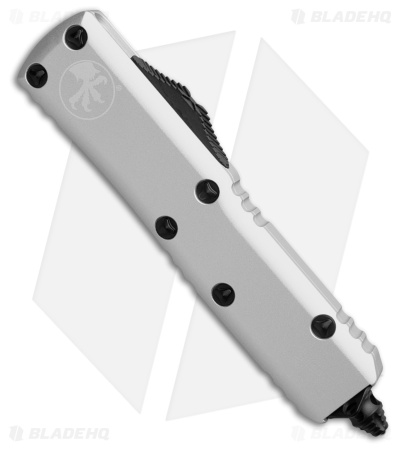 Microtech UTX-85 D/E OTF Automatic Knife  Natural Clear Aluminum (3.125" Black)