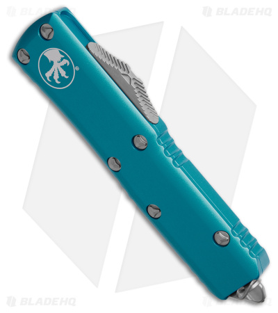 Microtech UTX-85 D/E OTF Automatic Knife Turquoise AL (3.1" Satin Serr) 232-5TQ