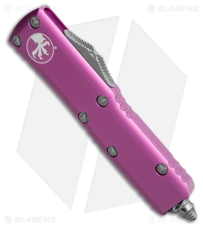 Microtech UTX-85 D/E OTF Automatic Knife Violet Aluminum (3.1" Apocalyptic)