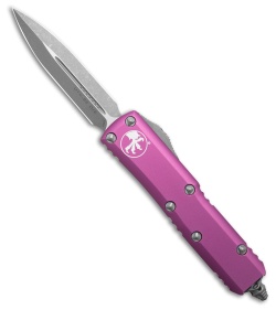 Microtech UTX-85 D/E OTF Automatic Knife Violet Aluminum (3.1" Apocalyptic)