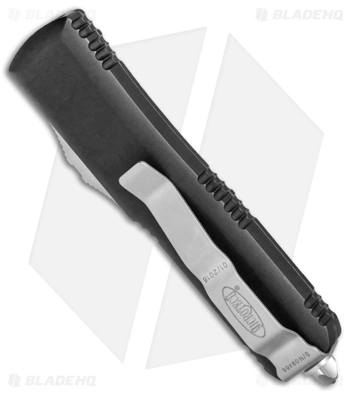 Microtech UTX85 D/E OTF Automatic Knife Black (3.125" Satin Serr) 232