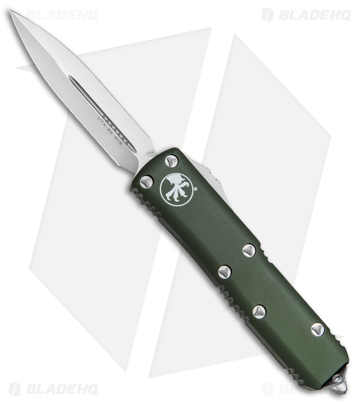 Microtech UTX-85 D/E OTF Automatic Knife OD Green (3.125" Satin) 232-4OD