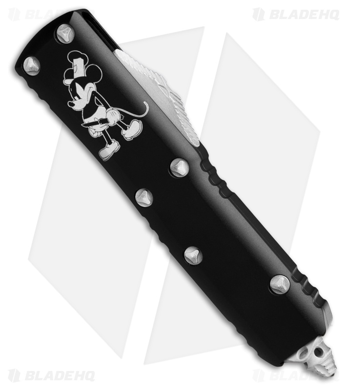 Microtech UTX-85 D/E OTF Knife Steamboat Willie