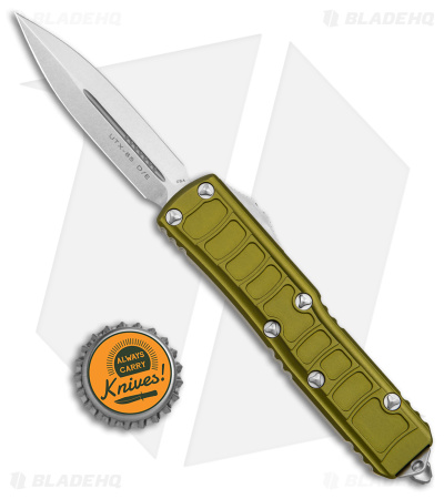 Microtech UTX-85 II Signature Series D/E Dagger OTF Auto OD Green (3.1" SW) 