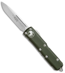 Microtech UTX-85 S/E OTF Automatic Knife OD Green (3.125&quot; Stonewash) 231-10OD | 59635