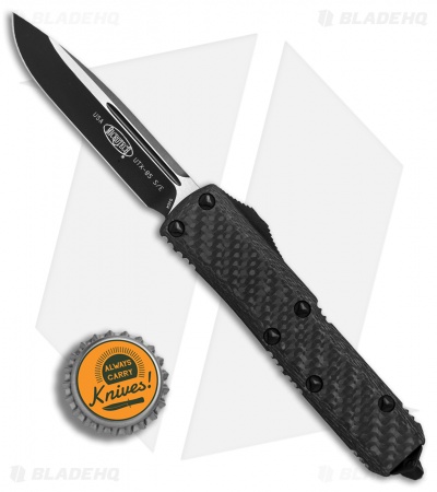 Microtech UTX-85 S/E OTF Automatic Knife Carbon Fiber (3.1" Black) 231-1CFT