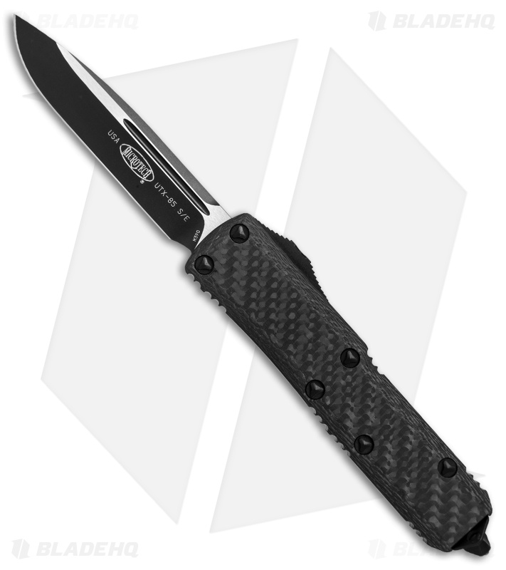 Microtech UTX-85 S/E OTF Automatic Knife Carbon Fiber (3.1" Black) 231-1CFT