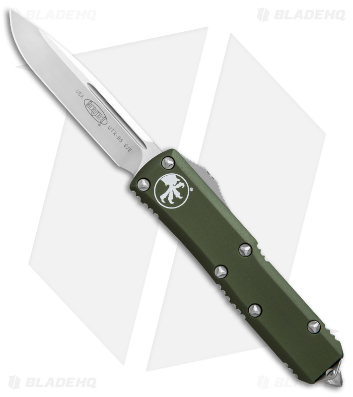 Microtech UTX-85 S/E OTF Automatic Knife OD Green (3.125" Satin)