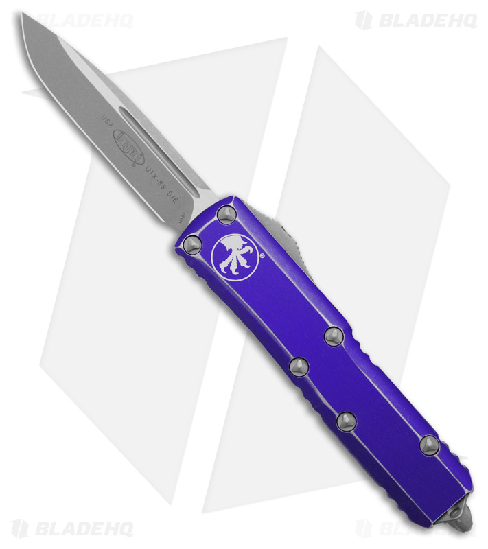Microtech UTX-85 S/E OTF Automatic Knife Distressed Purple (3.1" AP) 231-10 DPU