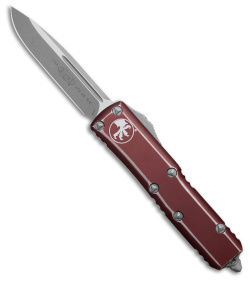 Microtech UTX-85 S/E OTF Automatic Knife Distressed Merlot (3.1" Apocalyptic)