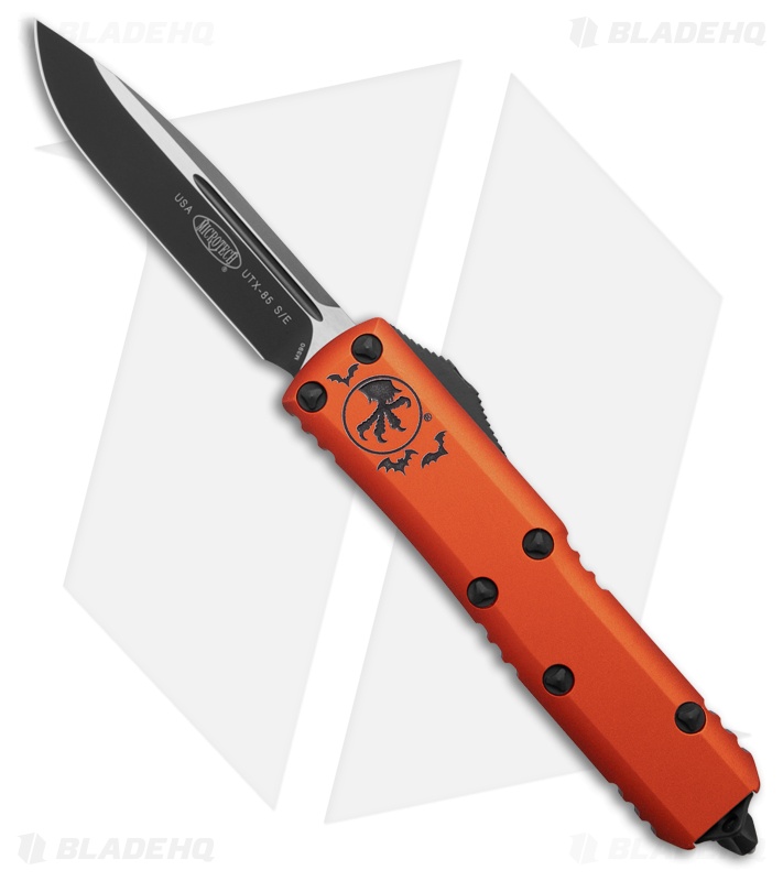 Microtech UTX-85 S/E OTF Knife Halloween Orange - Blade HQ